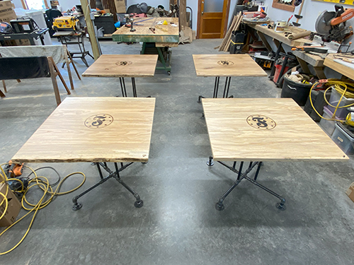 Tables for Fredonia Brewery